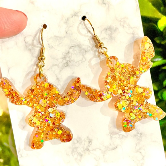 Stitch Alien Dangle Earrings - Picture 5 of 9